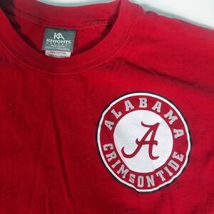 Alabama Crimson Tide Shirt Women's Large Red ‎ Knights Apparel Sports Cheerful